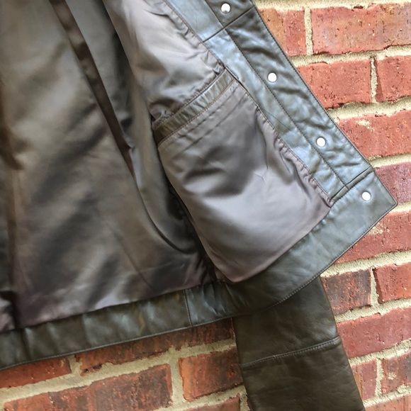 Banana Republic Brown Leather Moro Jacket - Picture 2 of 8